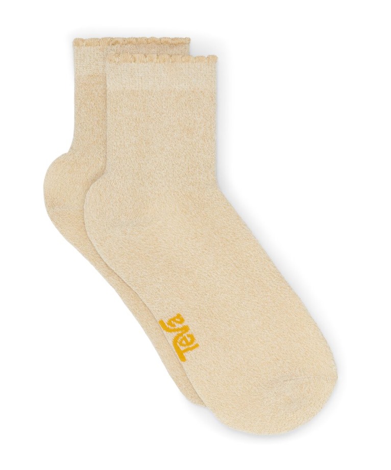Metallic Quarter Socks Teva Metallic Gold